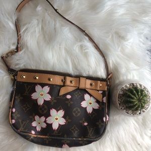 Small brown monogram handbag